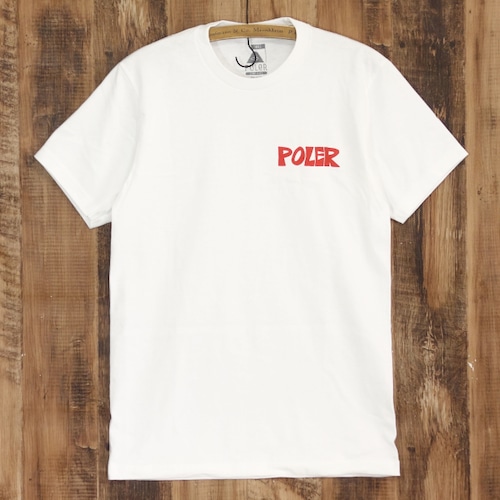 ポーラー POLER メンズ 半袖 Tシャツ SCHOOLHOUSE TEE 丸胴 ホワイト