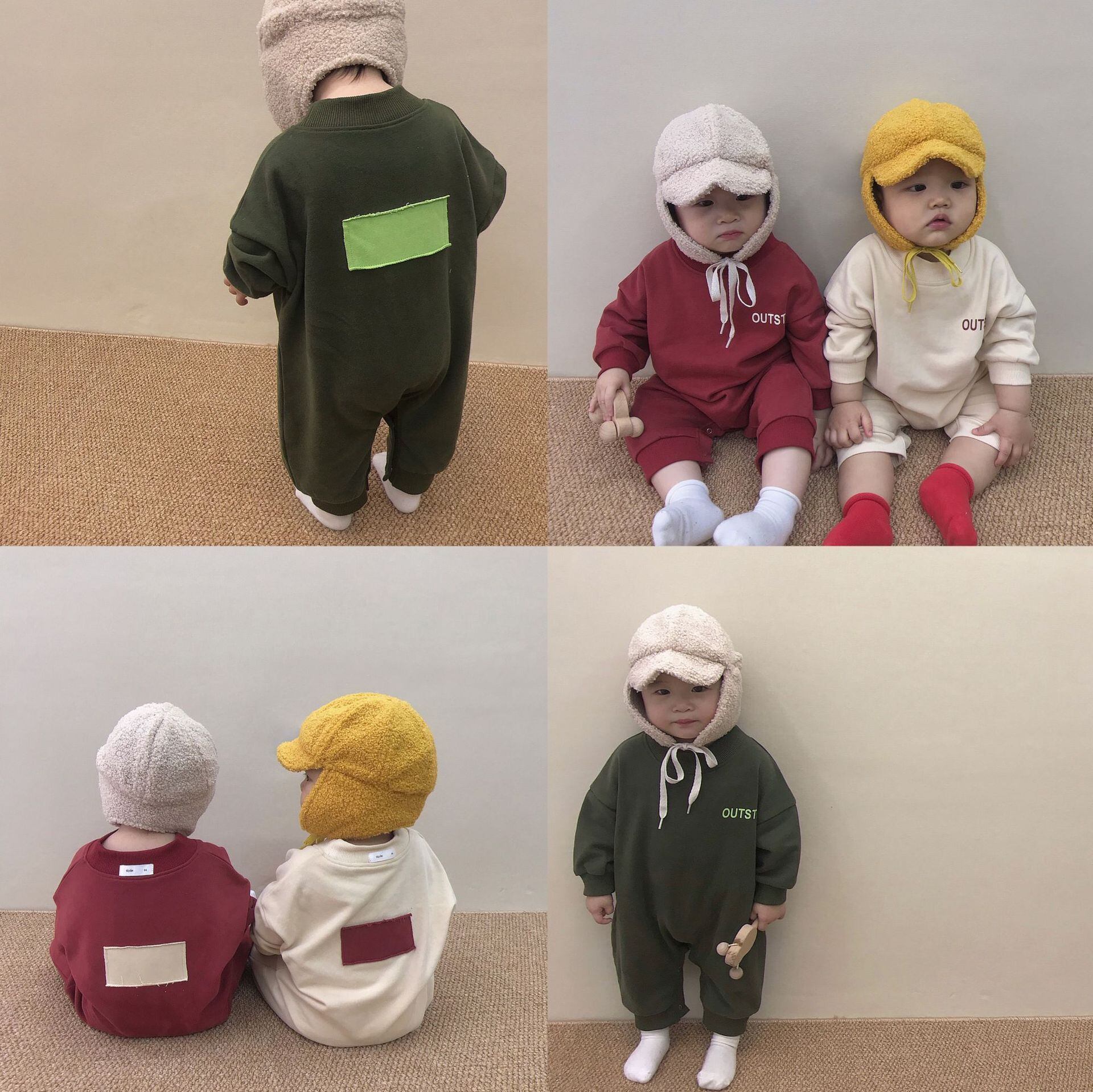 オータムカラーレディースワンピースロンパース オールインワン 大人ガーリー スウィート キュート カジュアル 秋物 超面白いベビーショップ81695706061