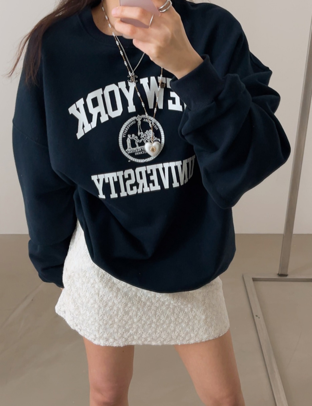 【新作5%OFF・3日間】University Sweat Tops_2colors