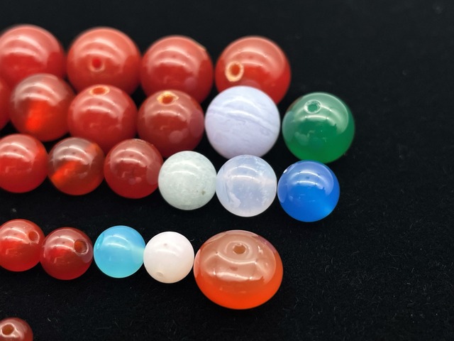 ハンドメイドビーズ素材セット（瑪瑙）