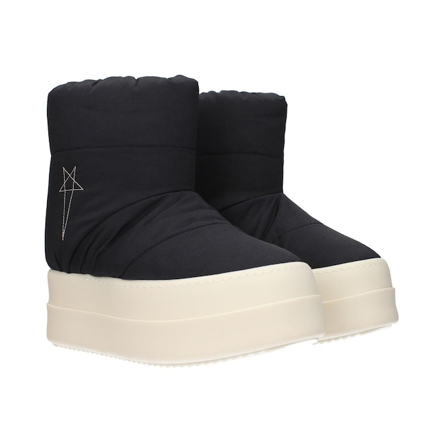 RICK OWENS リックオウエンス レディース アンクルブーツ ファブリック ブラック
