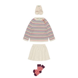 ＜FUB＞Baby&Kids マルチボーダー ニット Stripe Sweater(Anniversary Stripe)
