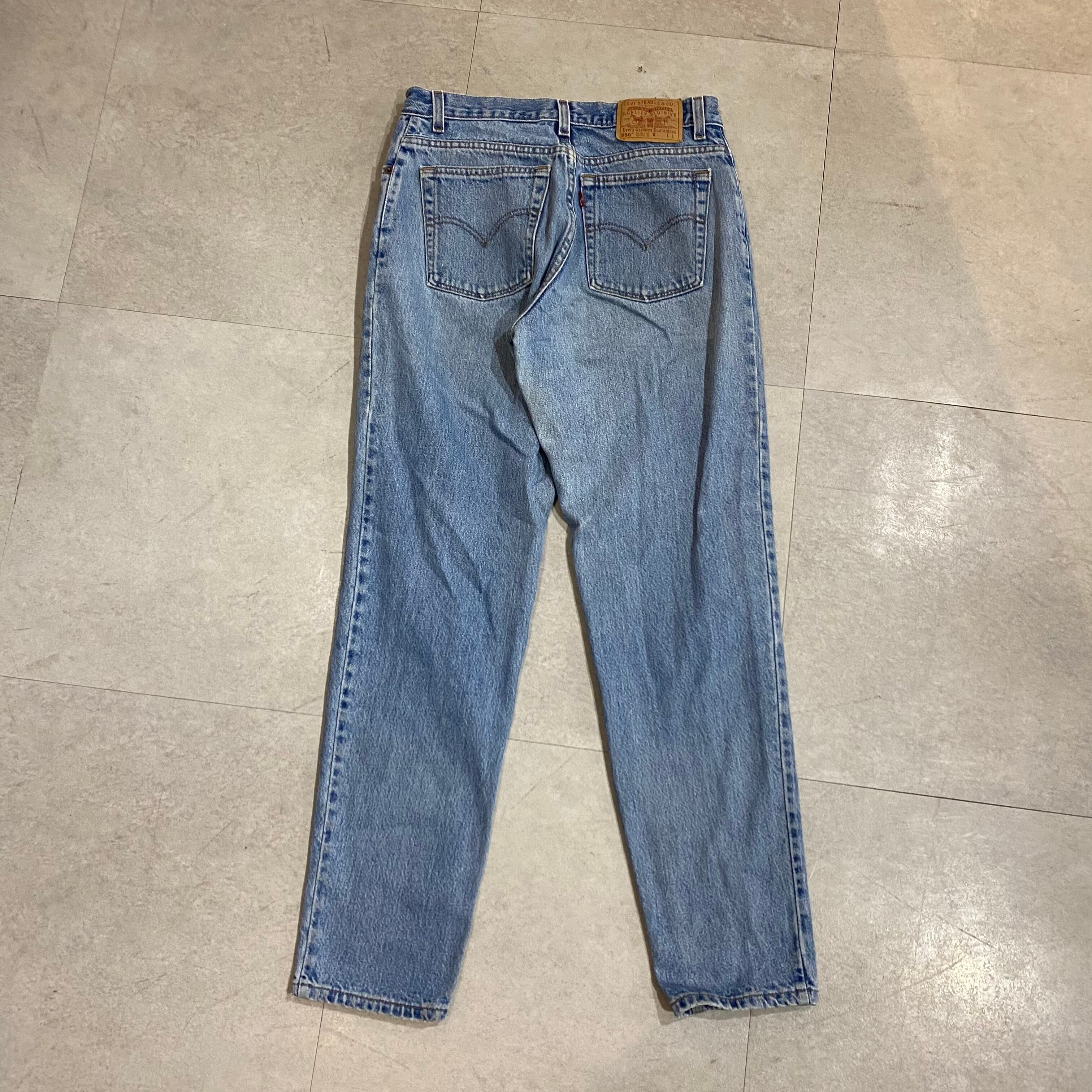 90年代 リーバイス Levi's 550 テーパードジーンズ デニムパンツ USA製 レディースL(w28) ヴィンテージ /eaa271346