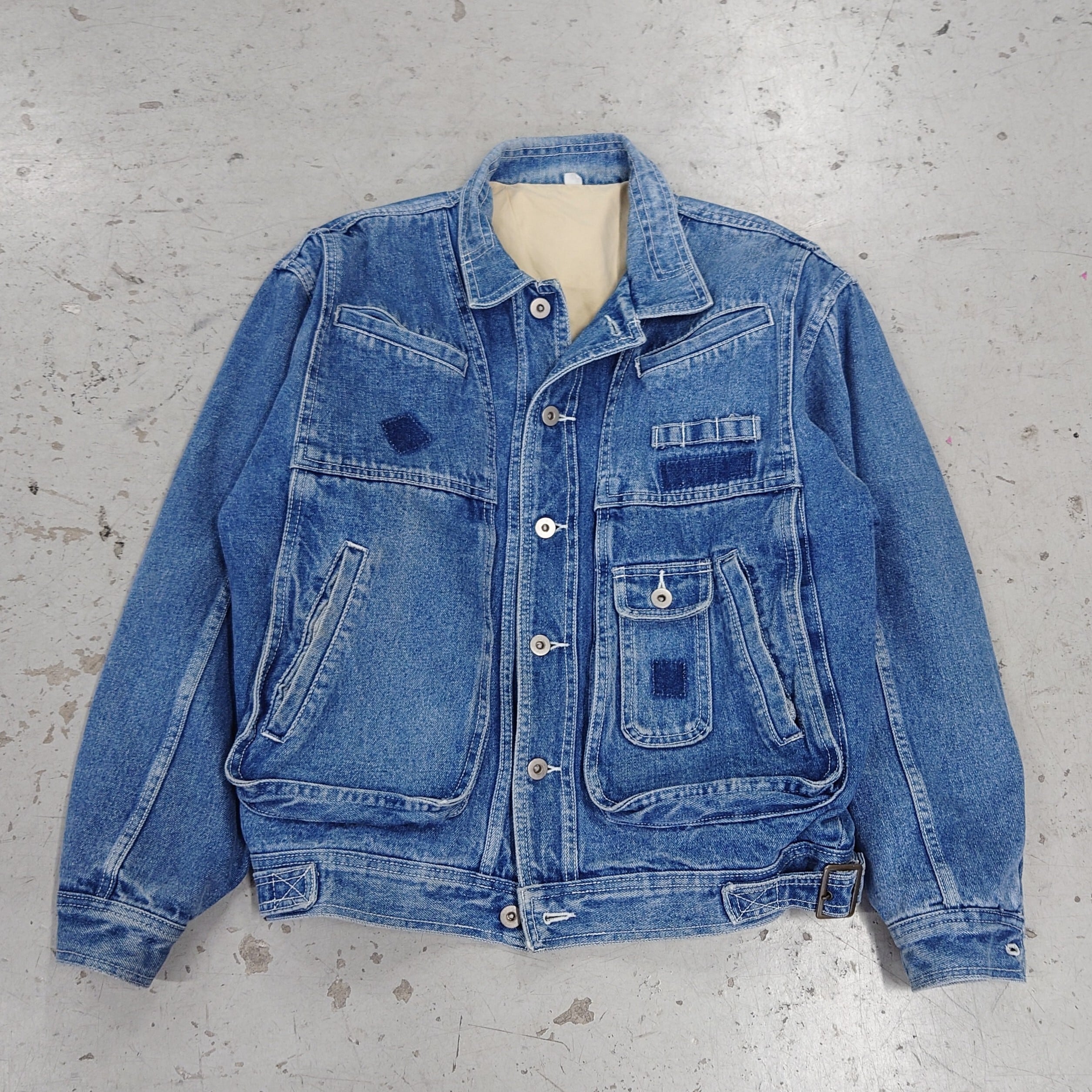 BOBSON- MULTI POCKET DENIM JKT | eeff.