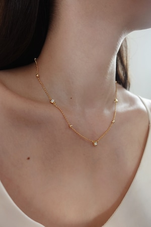 round dot bijou necklace