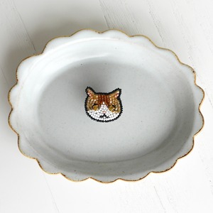 猫顔 ビーズ刺繍PINS_08