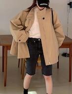 【新作5%OFF・3日間】Merci Half Trench-Coat_2colors