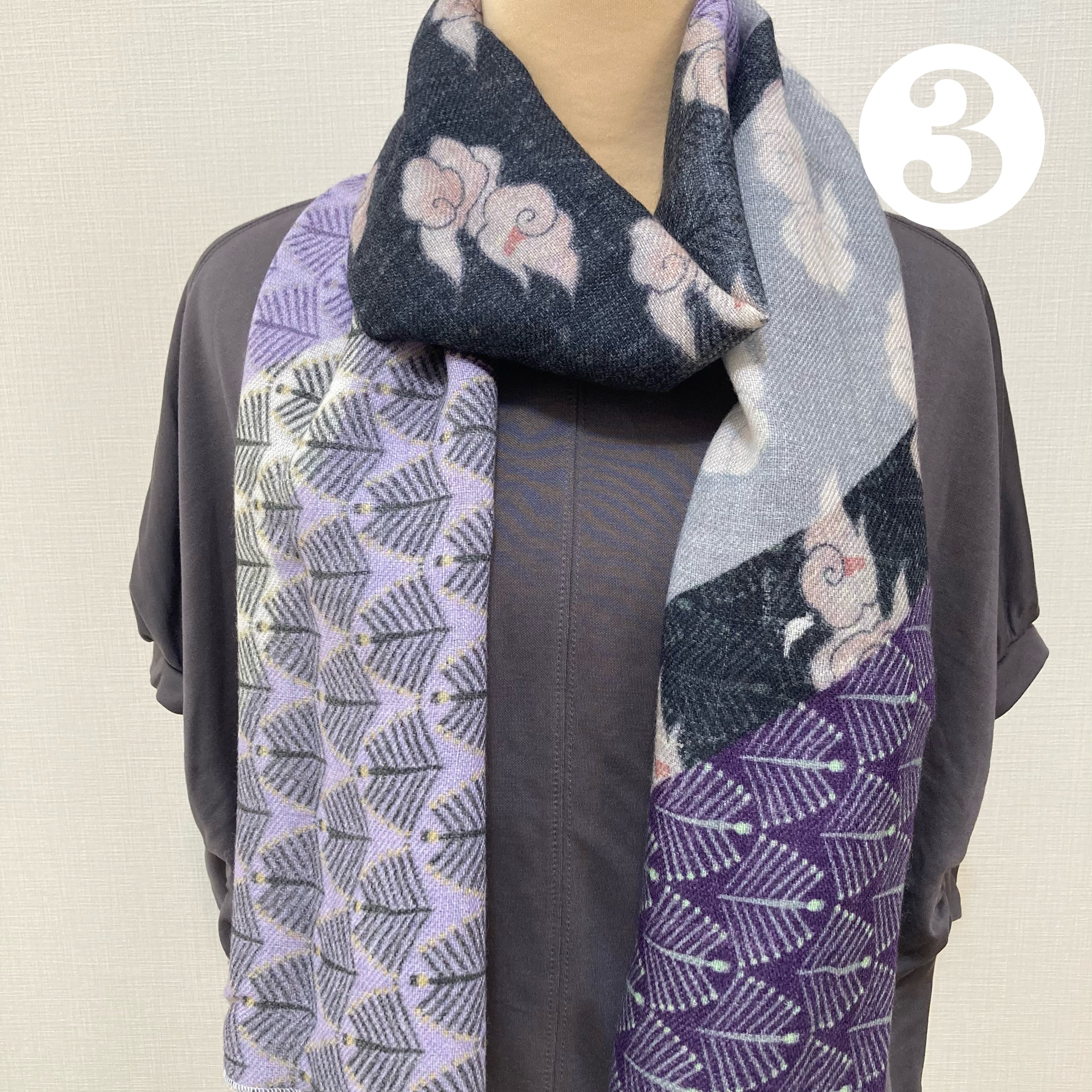 デジタル友禅®︎帯あげストール(ウール） | somemoyoushop ーそめも