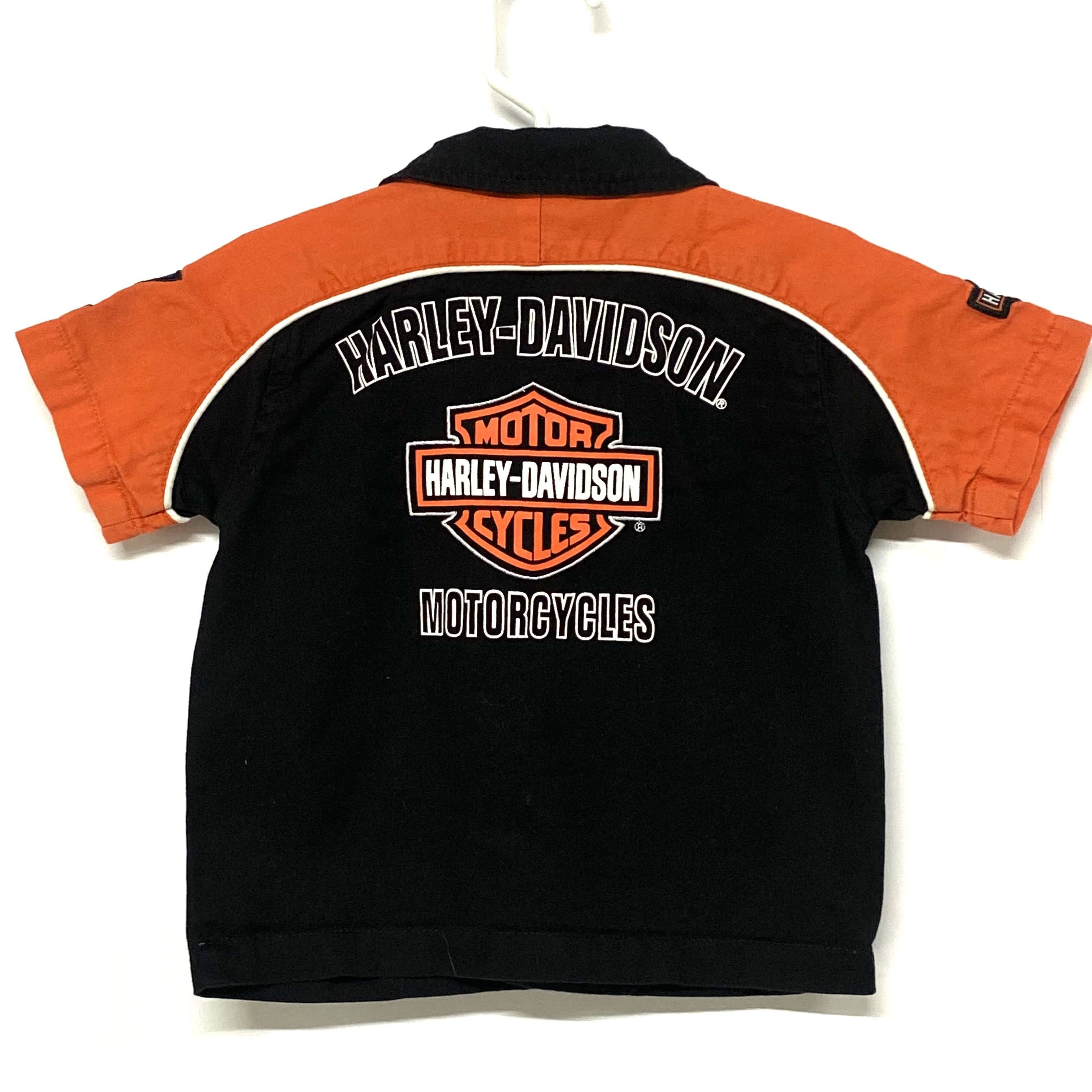 キッズ】 HARLEY-DAVIDSON ハーレーダビッドソン 半袖シャツ 24M キッズ】 HARLEY-DAVIDSON ハーレーダビッドソン 半袖シャツ 24M