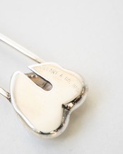 〈Tiffany＆Co〉Heart Safety Pin Brooch