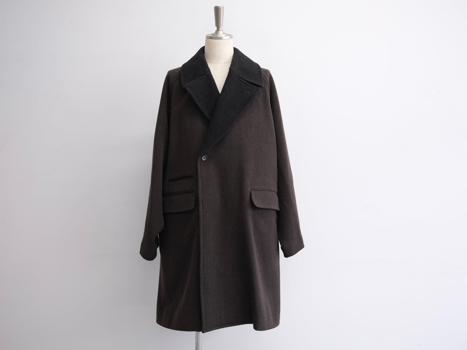 ジャケット・アウター ULTERIOR CASHMERE BEAVER OVER COAT ULTERIOR”PURE CASHMERE BEAVER OVER COAT GREY” | Lapel online