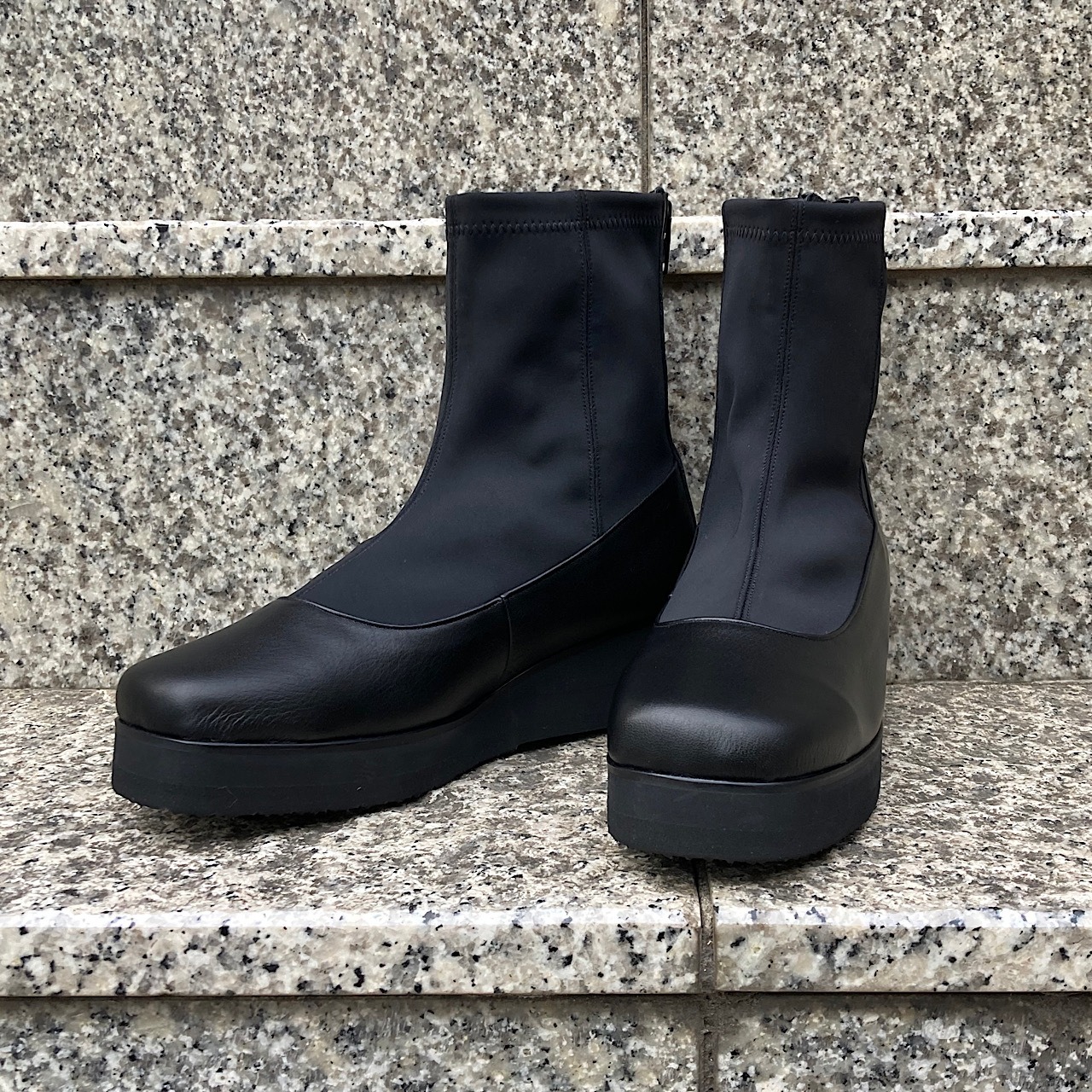 レザーストレッチブーツ【234-0402】Leather stretch boots