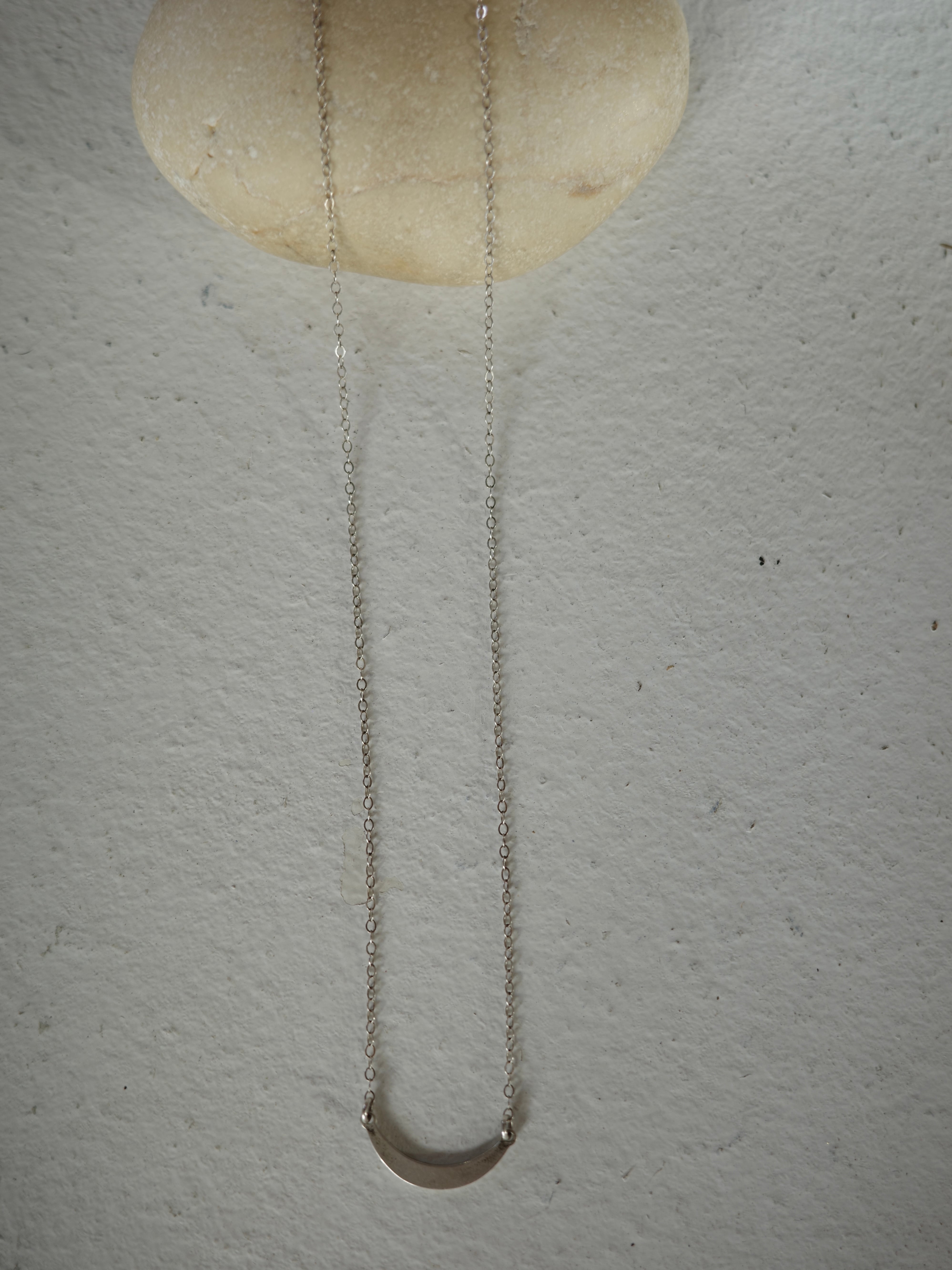 <vintage silver925>arc necklace