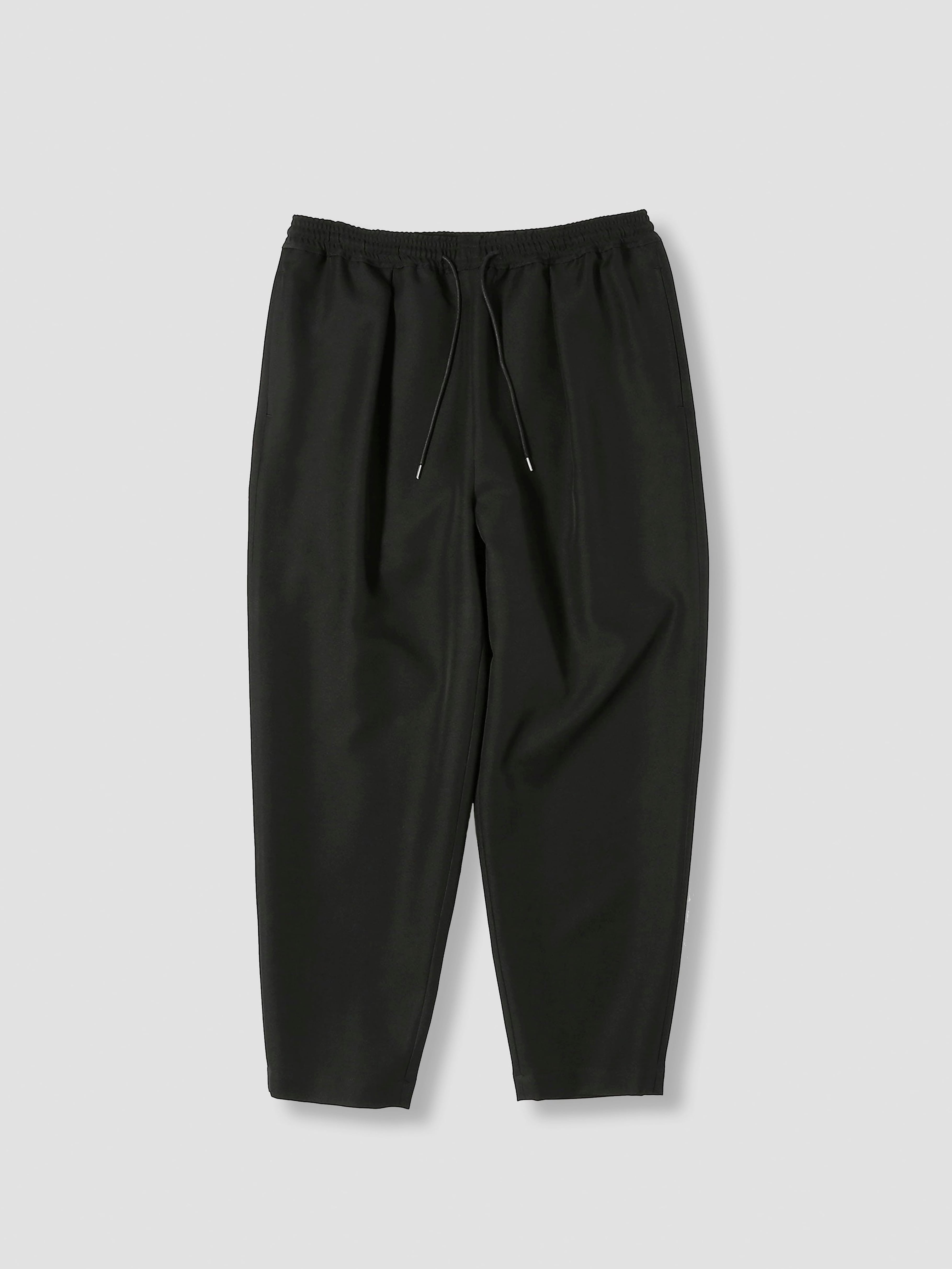 yoshiokubo TWILL TUCK PANTS BLACK YKPT01 | BEST PACKING STORE