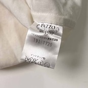 リネン混 Pazzo'S clothes パッゾ フラダンサー デザイン 半袖 アロハシャツ ハワイアンシャツ M/ホワイト メンズ