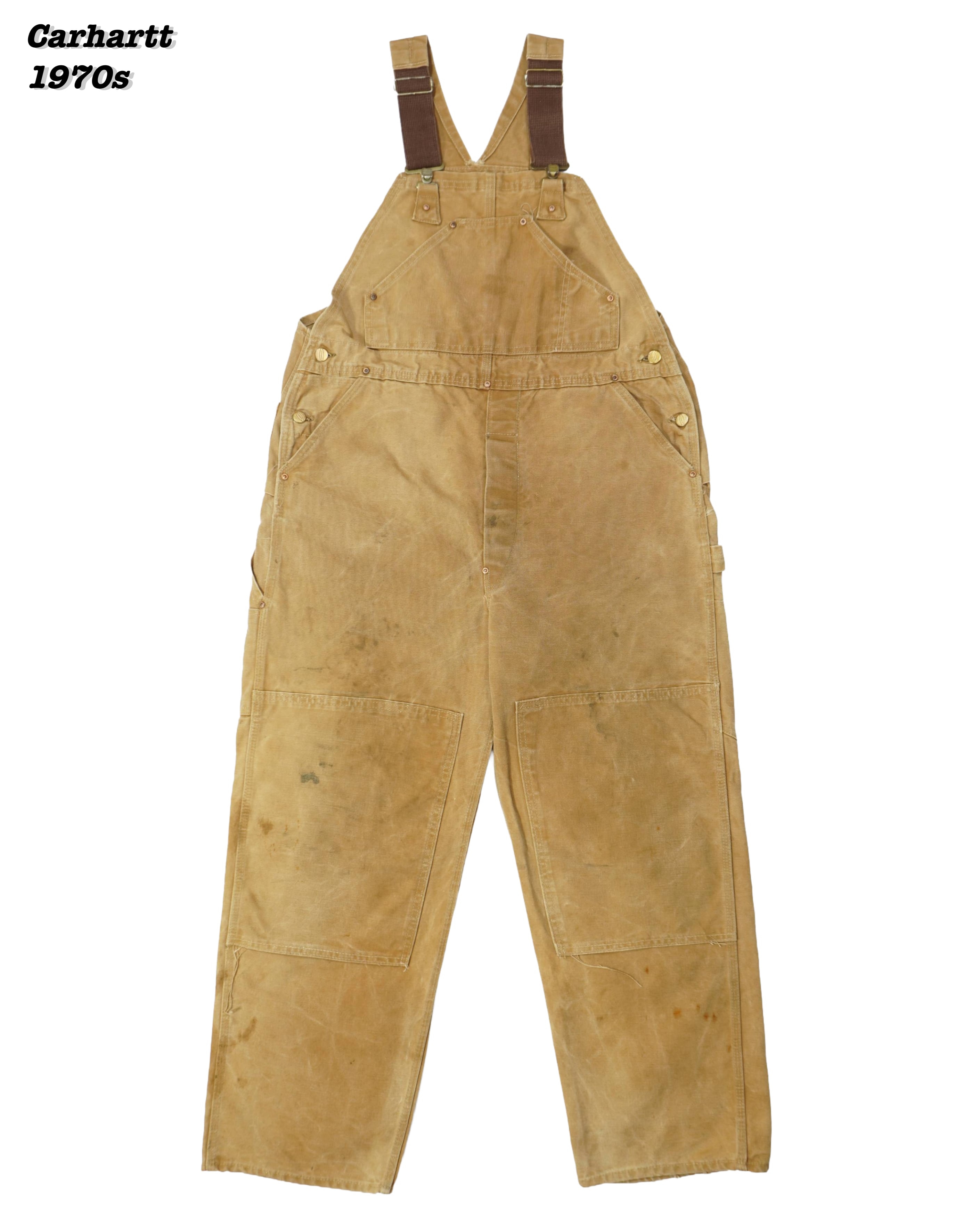 サロペット+オーバーオール Carhartt DUCK OVERALL 1970s BR25053 Carhartt DUCK OVERALL 1970s BR25053 Men's Carhartt Relaxed Fit