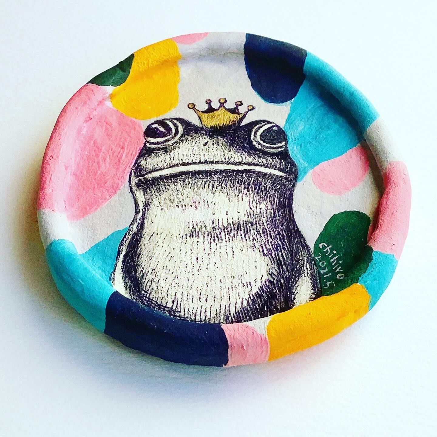 原画「ほっこり」 カエルの王子様】シリーズ｛ポップ｝原画 | chihiro online shop