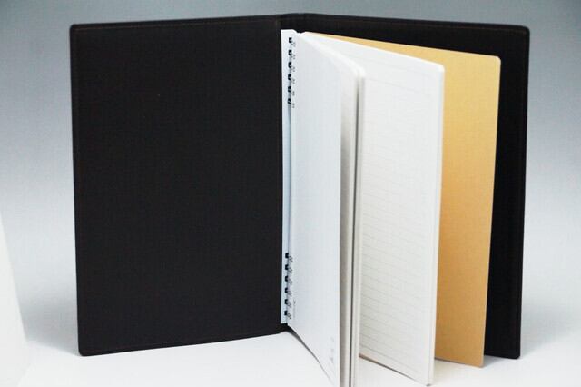 虎竹 A5ノートカバー(革色・こげ茶) | 大和美術工芸