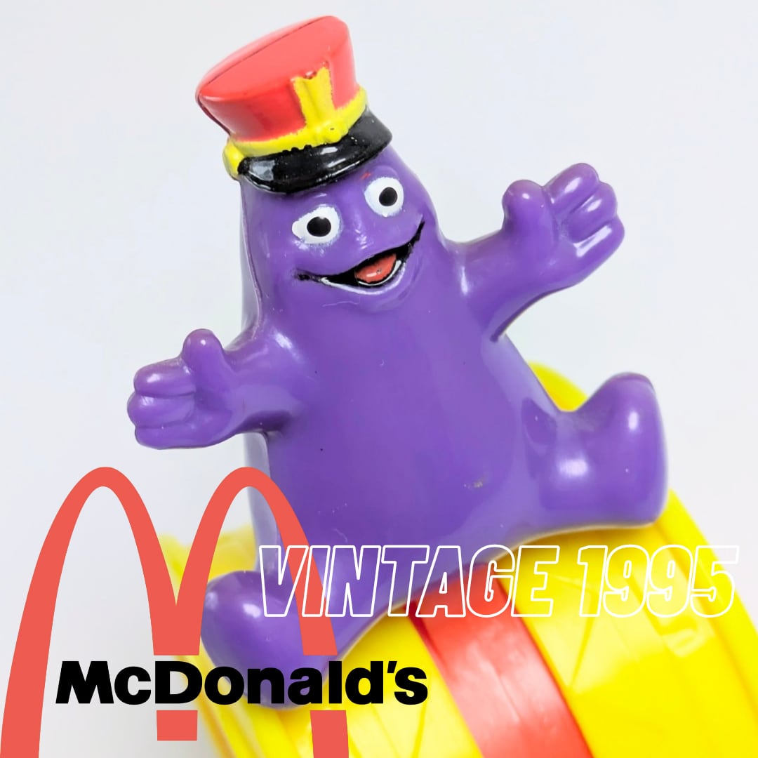 ☆ VINTAGE 1995 ☆【 McDonald's  ( マクドナルド ) 】1995年マクドナルドミールトイ『 Under the Big Top / サーカスシリーズ 』グリマス / ハッピーミール 〚アメリカン雑貨 アメトイ〛