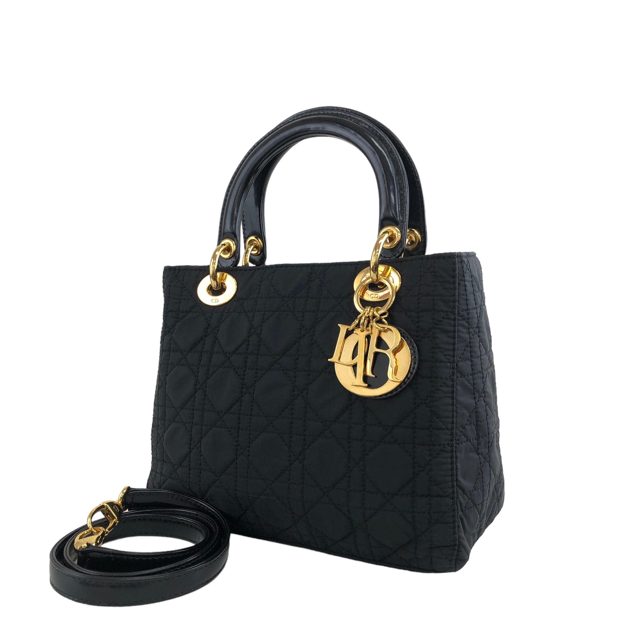 希少✨オールドディオール ショルダー ハンドバッグ トロッター ブラック Christian Dior クリスチャン ディオール トロッター ショルダーバッグ