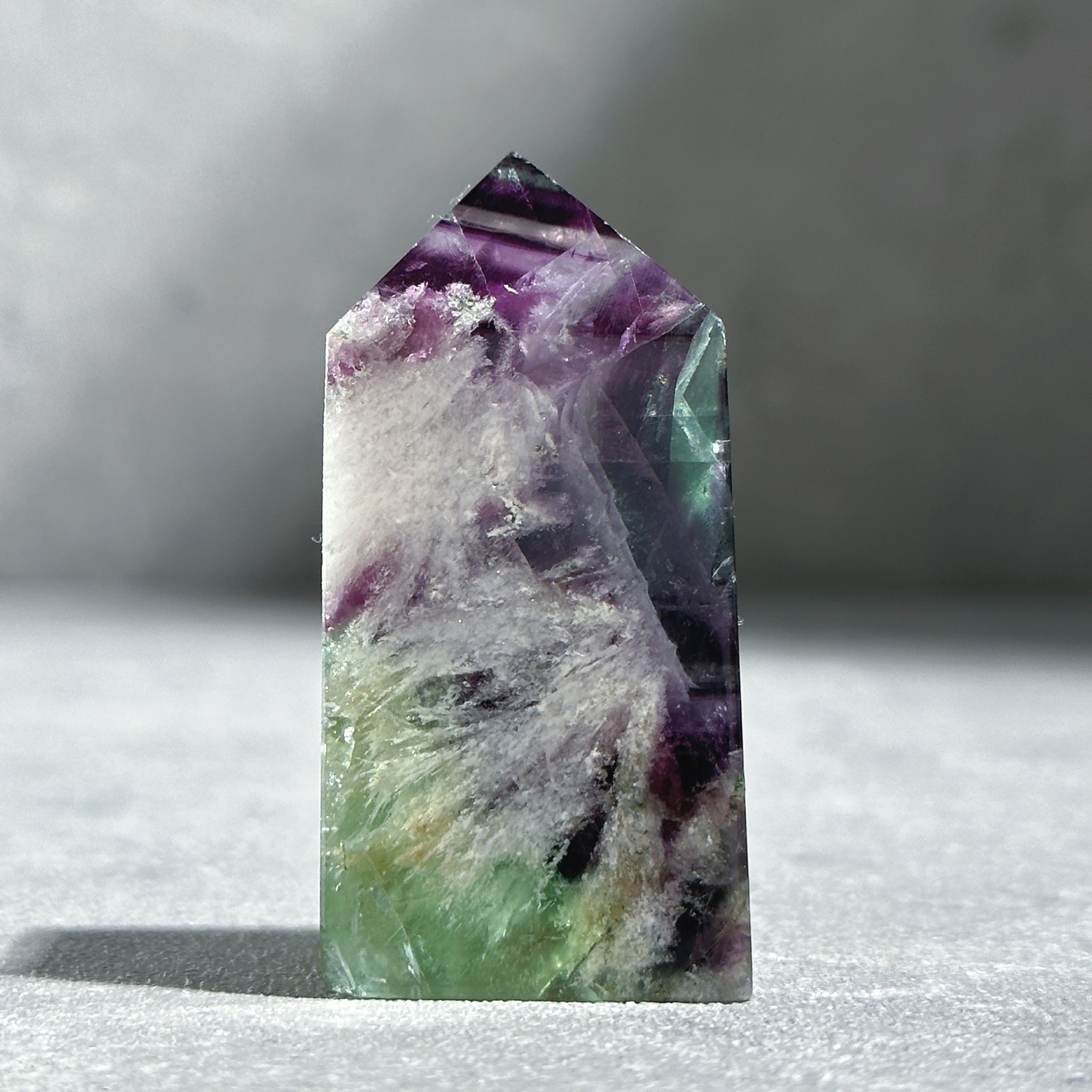 エンジェルフェザーフローライトタワー型03◇ Angel Feather Fluorite