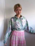 60-70’s Checked skirt Made in U.S.A