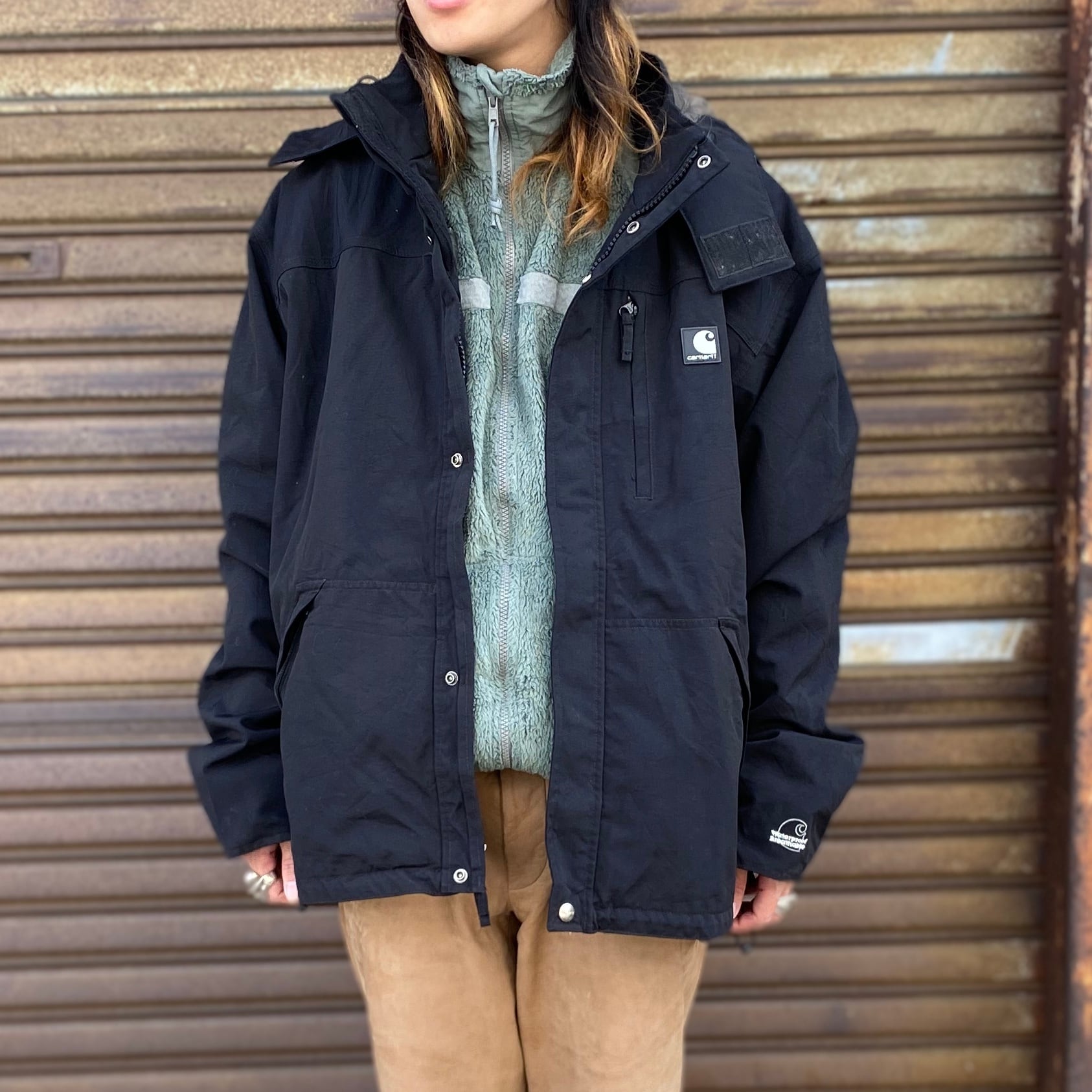 CARHARTT フーディー マウンテン パーカー ショアライン ジャケット 黒