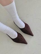 【新作5%OFF・3日間】Sharp Flat Shoes_2colors