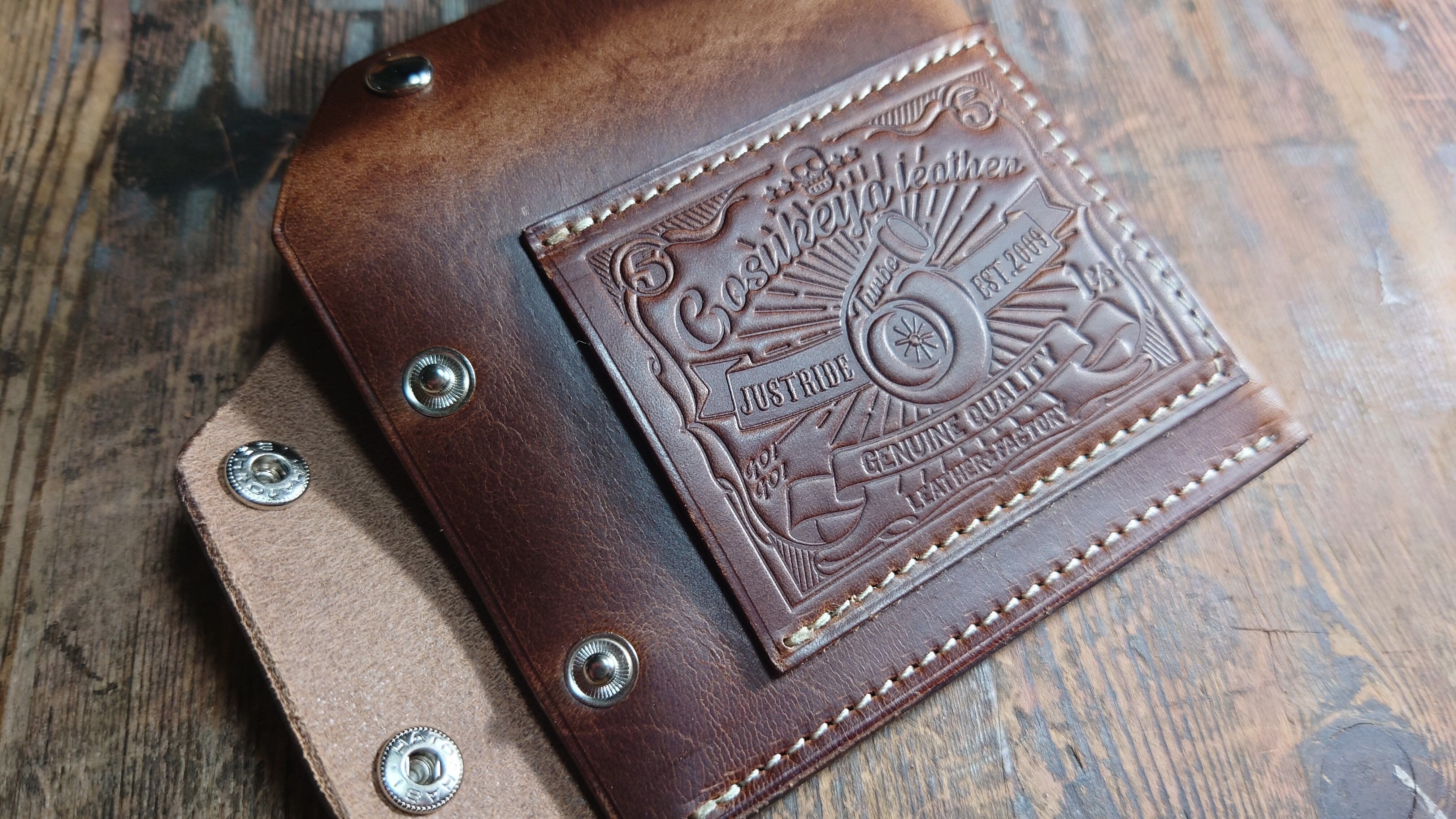 新品】五助屋レザー ミニウォレット改 スパークガール SparkGirl