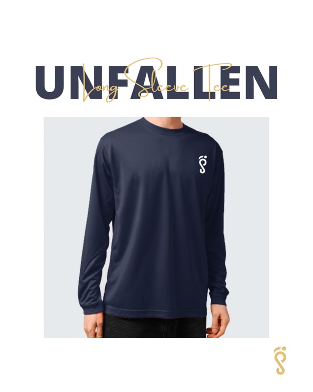 Unfallen - Long Sleeve Tee (navy/white)