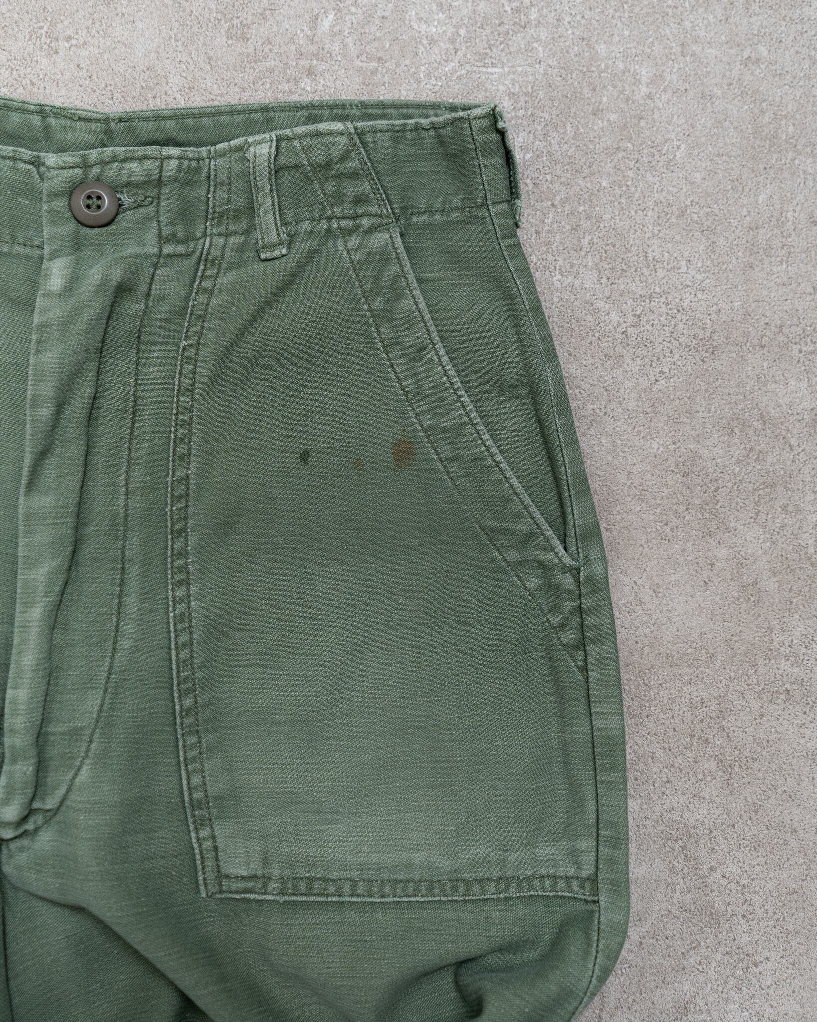 30×33】U.S.Army Utility Trousers OG-107 Used 実物 米軍 ベイカー