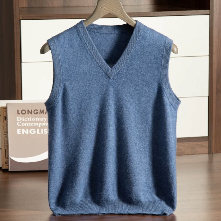 カシミヤ 100% ベスト メンズ Vネック S~3L プレゼント ニット カシミヤ 100% ベスト メンズ Vネック S~3L プレゼント ニット