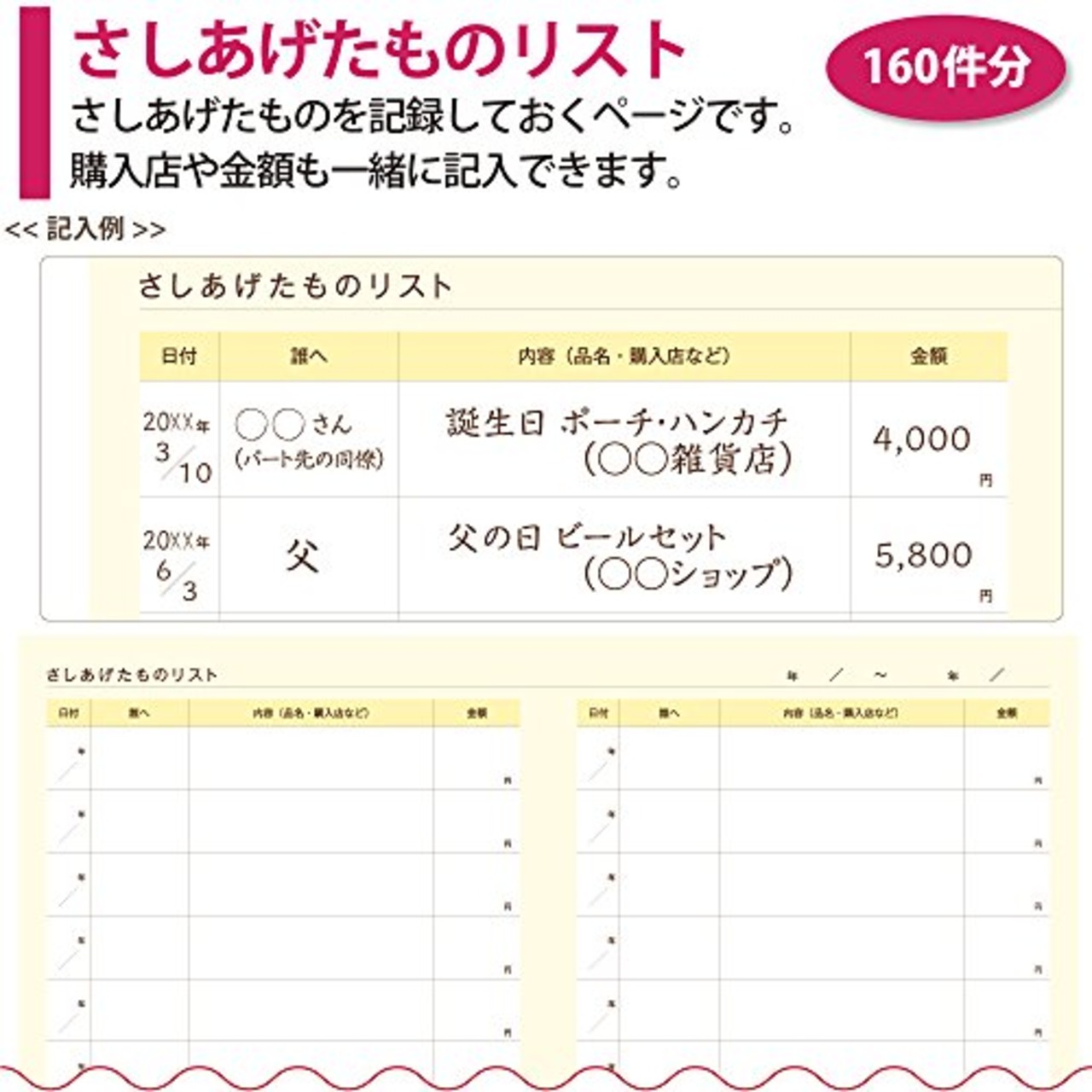 コクヨ(KOKUYO) ノート 贈答記録をまとめるノート LES-R103