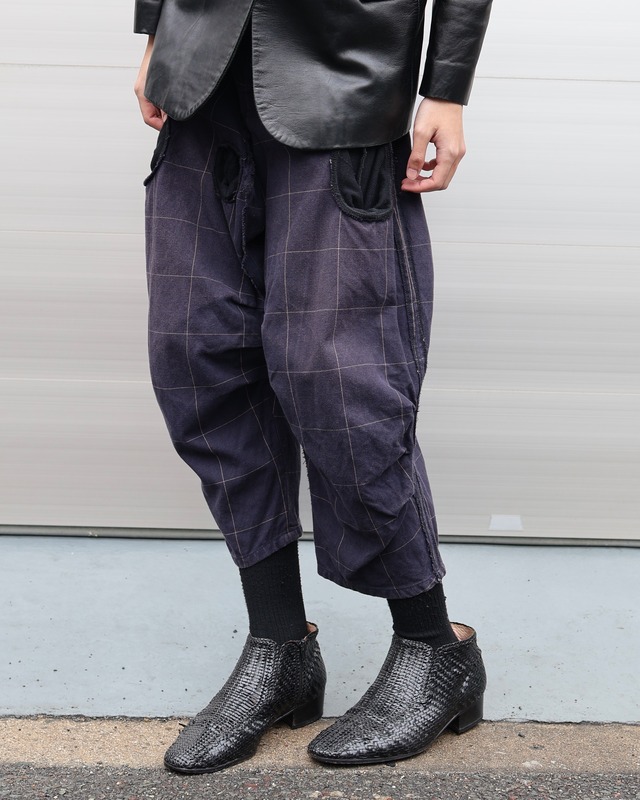 【NEMETH】Balloon silhouette cropped length detailed pants