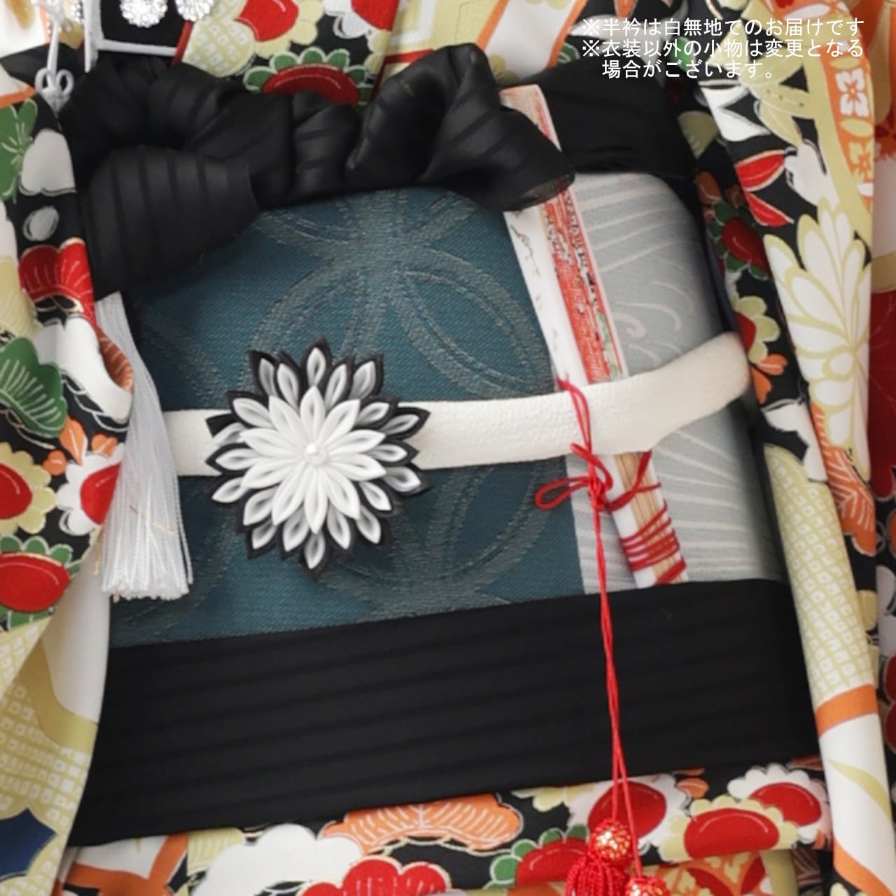 レンタル】七五三着物 5歳-小柄7歳 女の子 オリジナル 青 【I128-B336