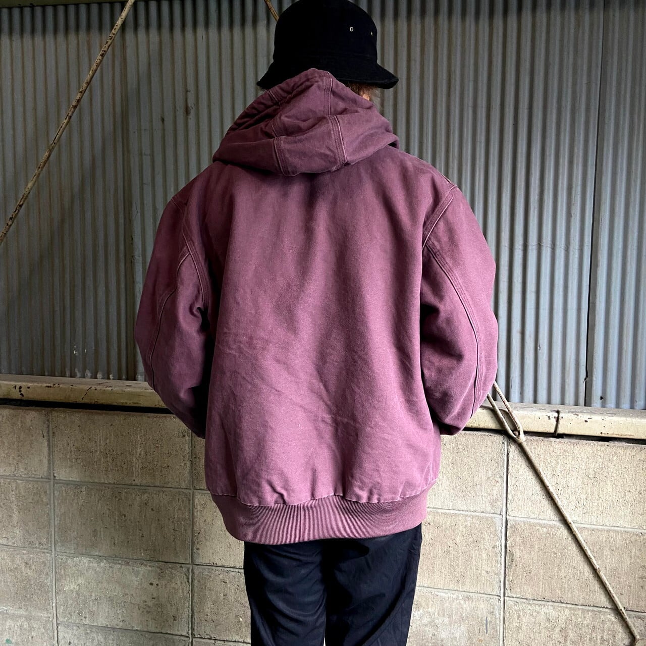 カーハートWIP 太畝コーデュロイジャケット 紫 パープル　ブルゾン