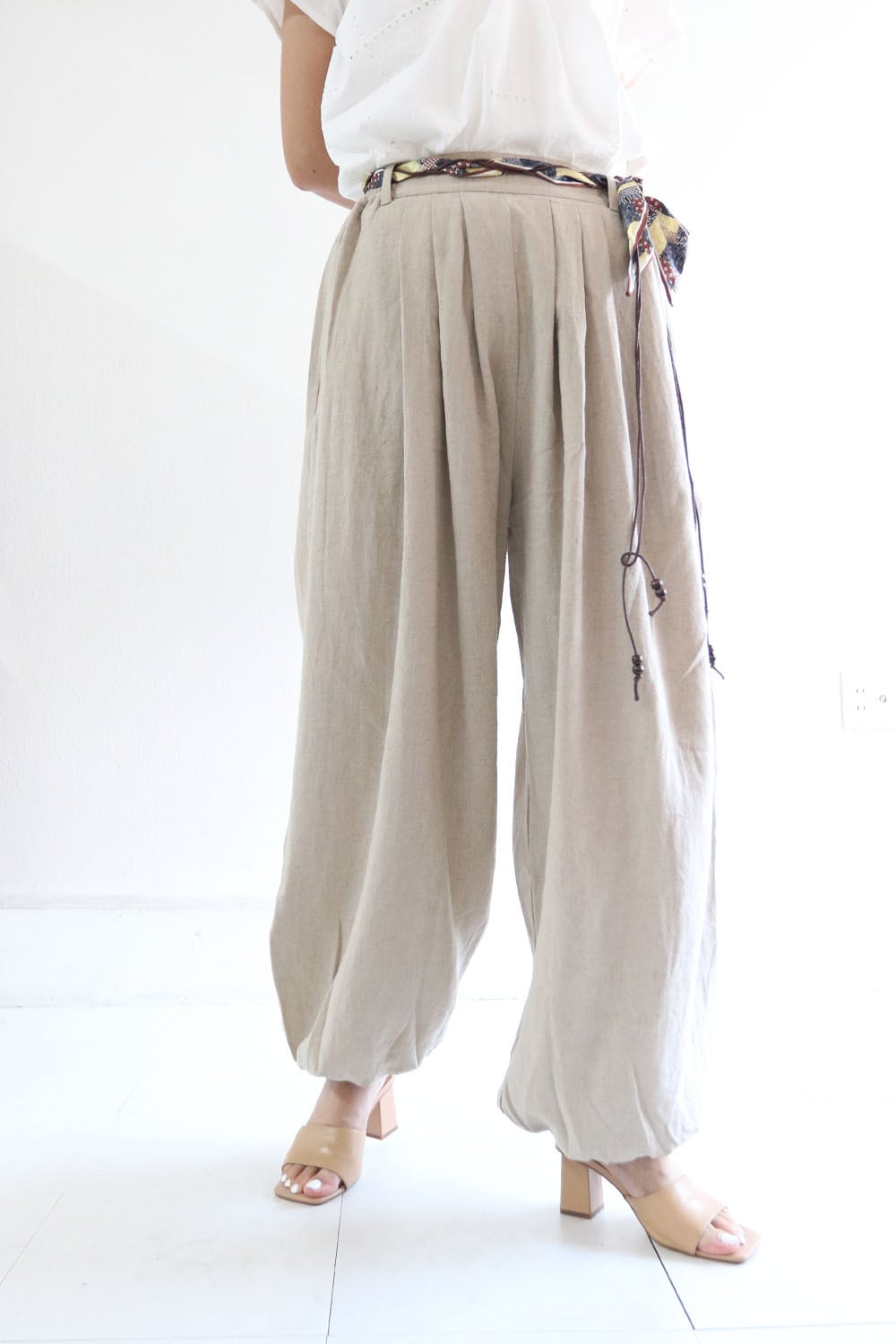 リネンハーレムパンツ(26S64002E)