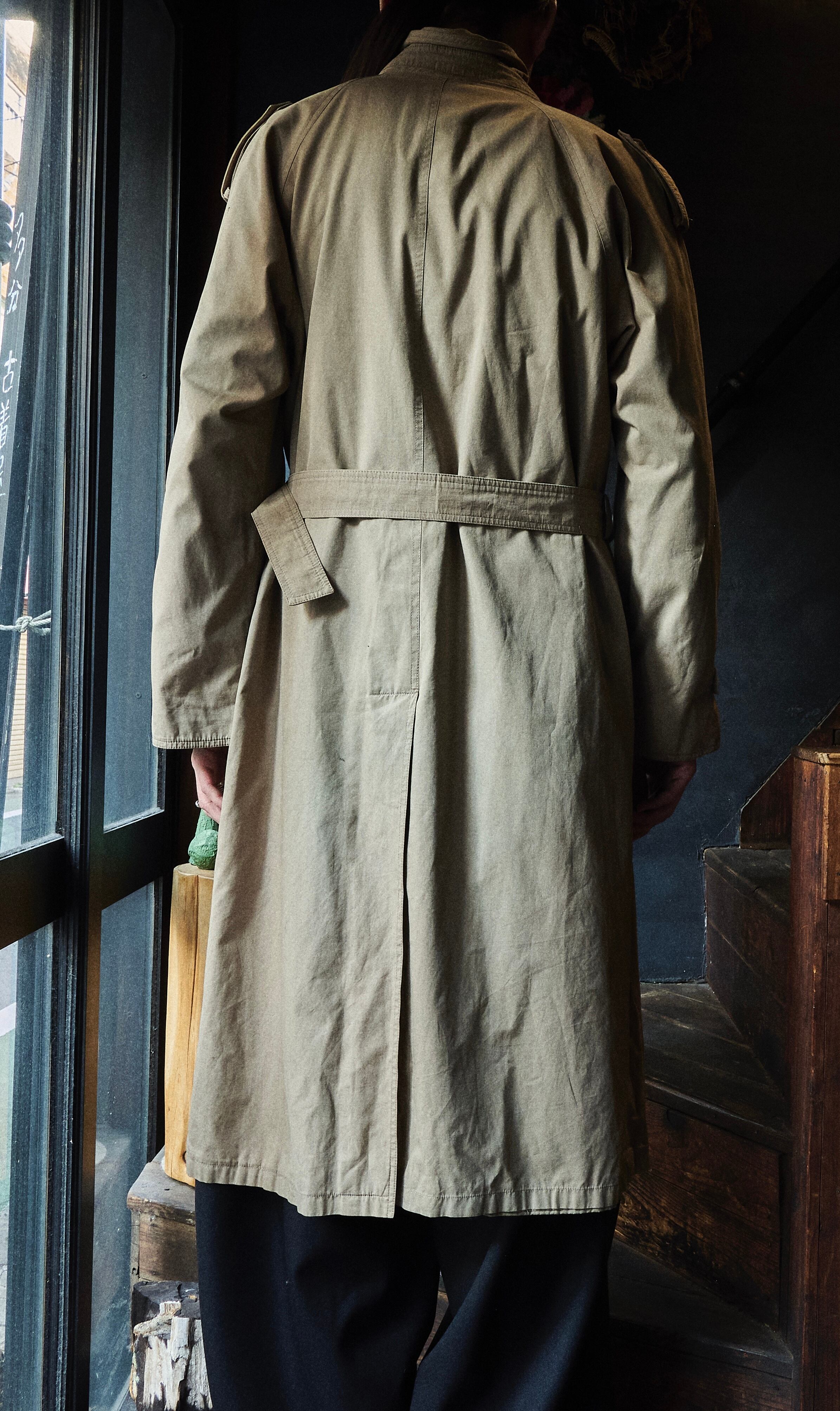 vintage allegri High-density cotton single trench coat | FOLLIEE.