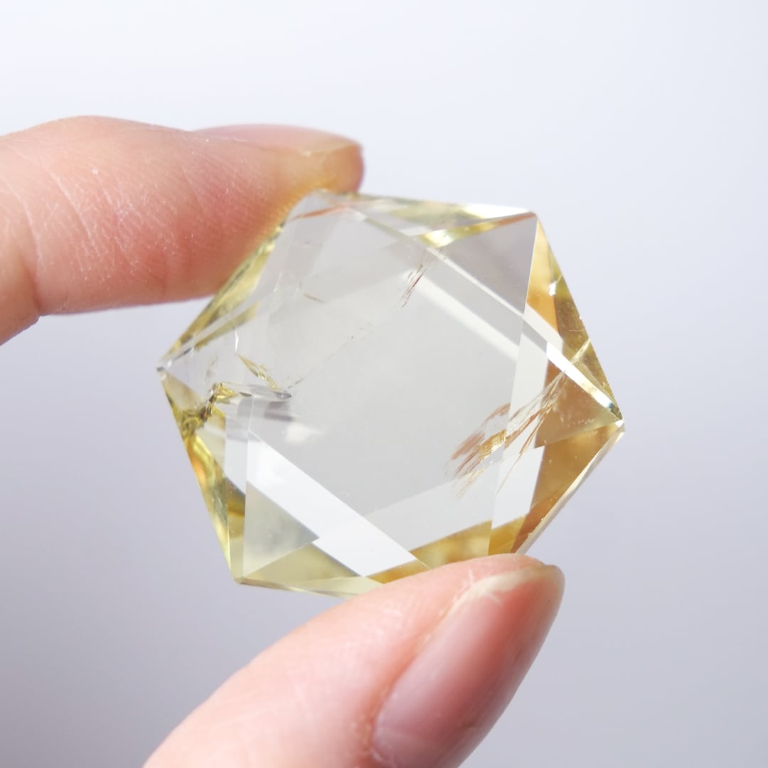 定率割引 往復 黄水晶 シトリン / ヘキサゴン ヘキサグラム 六角形 六芒星 ゴールド