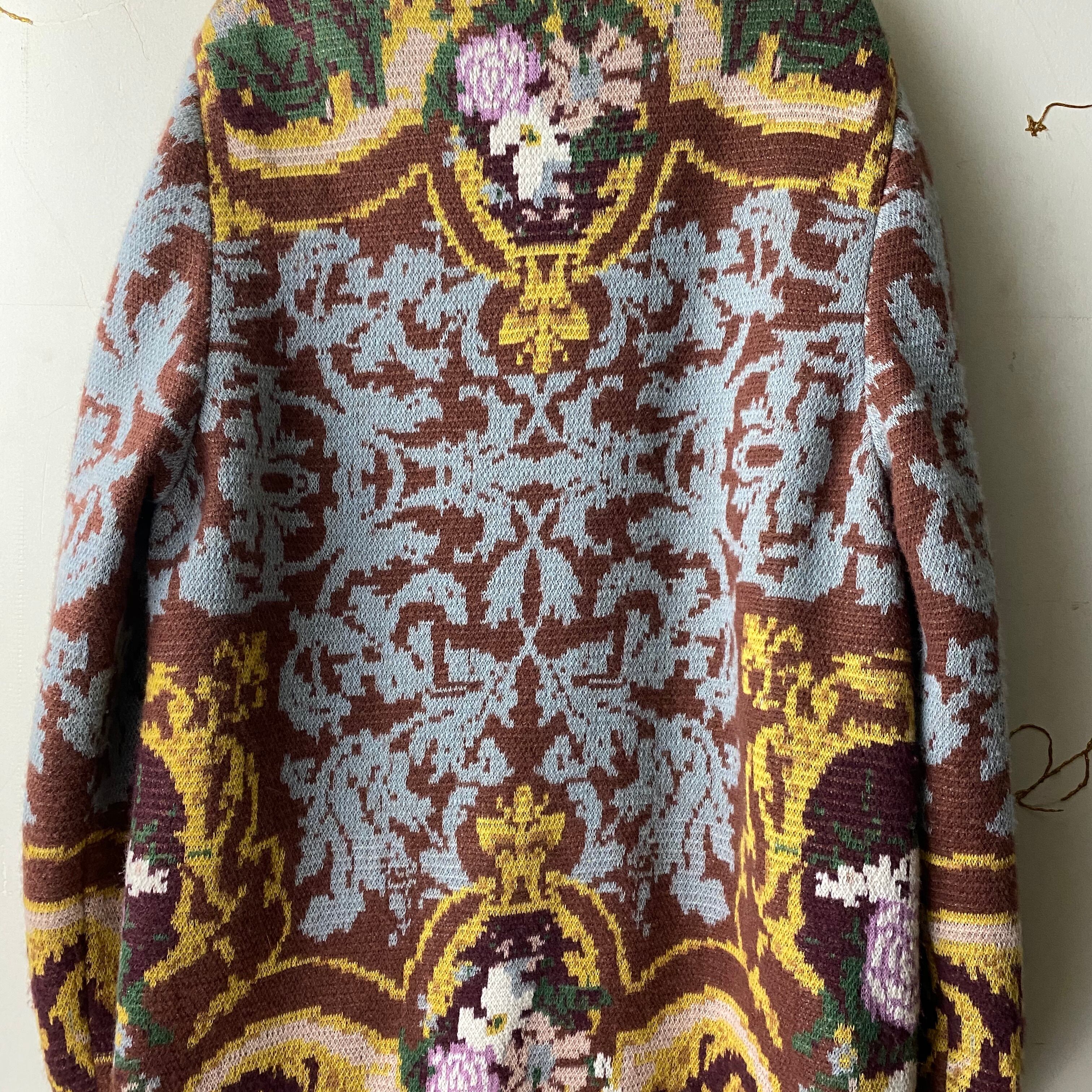 vintage VALENTINO GARAVANI baroque pattern knit ensemble | NOIR ONLINE