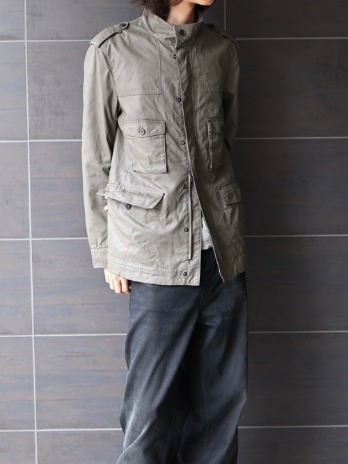 【blackbarrett】coating cotton zip up jacket