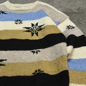 snow pattern wool knit