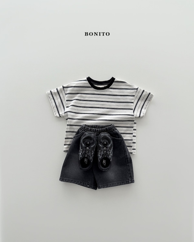 [予約][送料無料]≪BONITO≫Moa Striped T-shirt 3