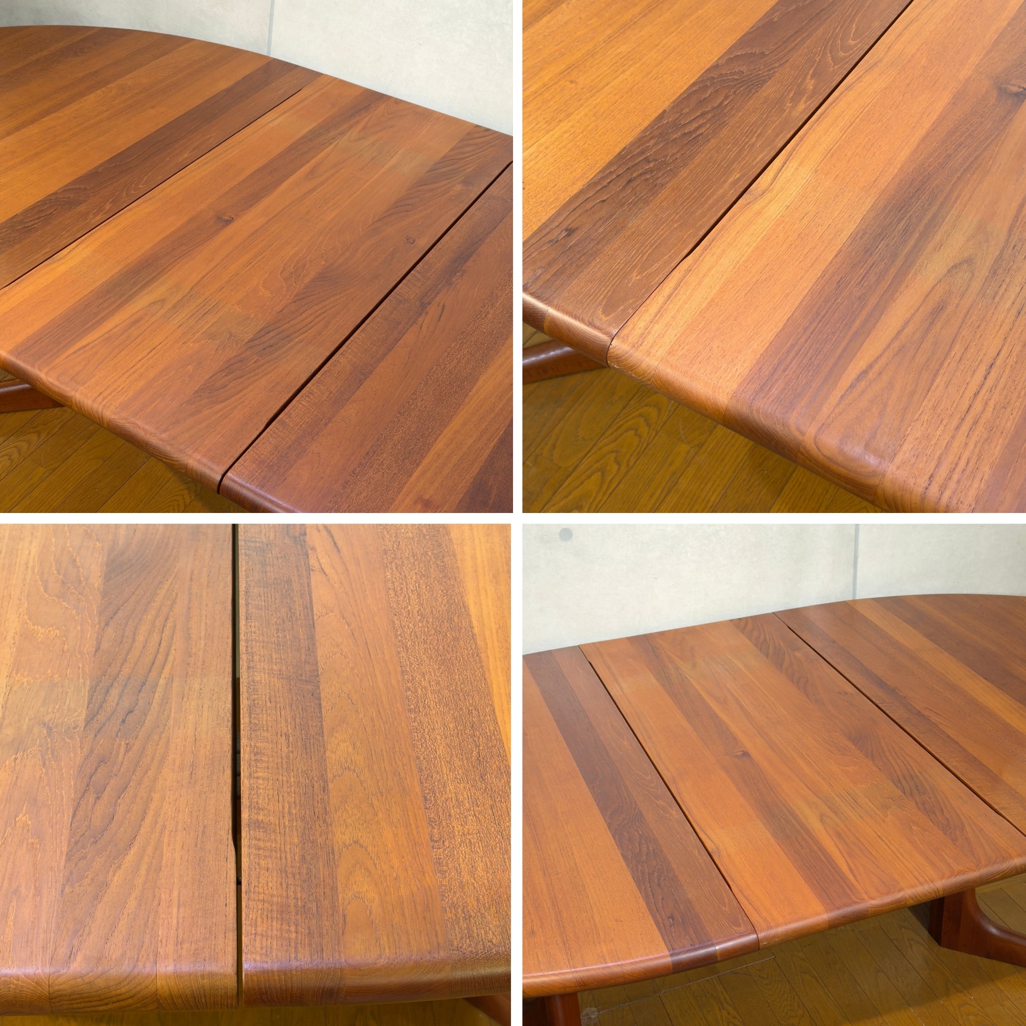 VINTAGE】Nordic Extension Oval Dining Table / 北欧ヴィンテージ