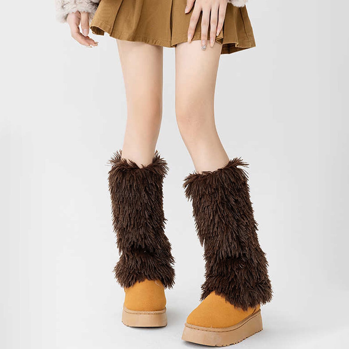 レッグウォーマー フェイクファー レディース 秋冬 韓国 防寒 保温 もこもこ ふわふわ 暖かい おしゃれ 大人 かわいい レッグカバー 靴下 ソックス 大人可愛い 大人女子