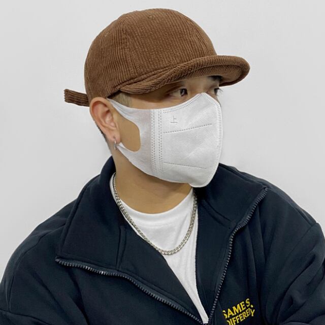 【予約販売】キャップ ツバ短め コーデュロイ メンズ シンプル ストリート アウトドア カジュアル 防寒 ブラック/グリーン/コーヒー/グレージュ ダンス ヒップホップ こなれ感 お洒落 韓国 トレンド