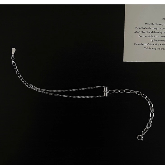 【メタルチェーンダブルチェーンブレスレット】P02482