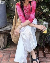 Tote-bag large summer Straw-bag L0056
