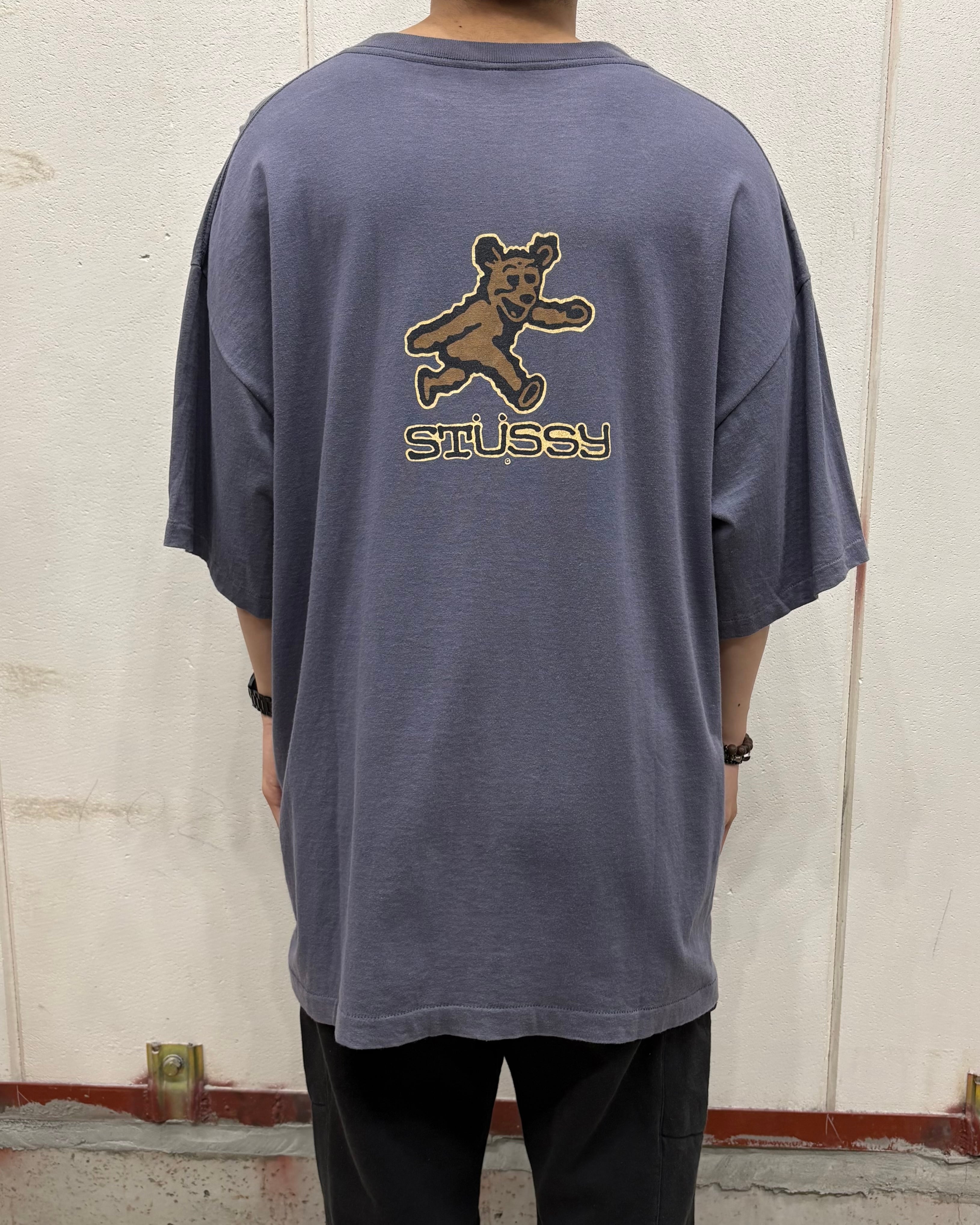 80's~90's old stussy Bear Design Tee “黒タグ” “ベアー” 【下北沢店