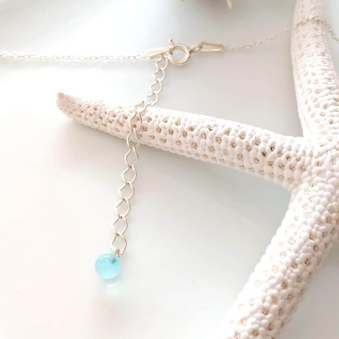スリーボールネックレス Aqua Blue | Pay ID